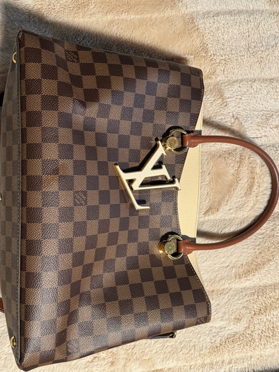 Louis Vuitton Handbags - Louis Vuitton Brown Checkered Satchel with Gold Hardware